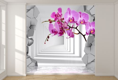 T907 Wallpaper Orchids