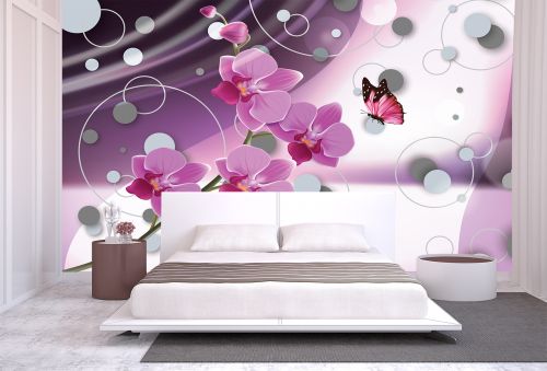 T915 Wallpaper Purple orchids