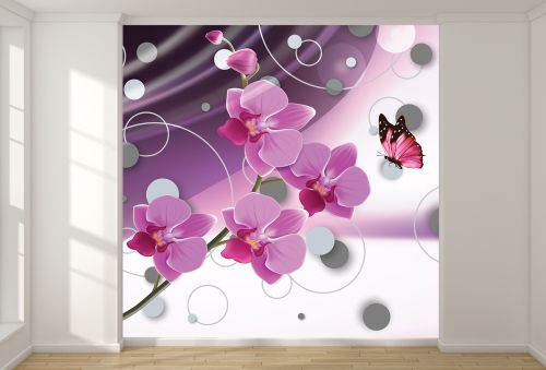 T915 Wallpaper Purple orchids