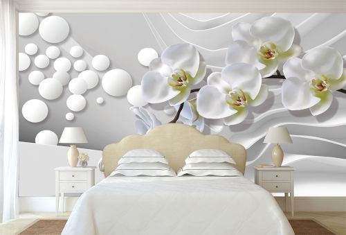 T9216 3D Фототапет Орхидеи за спалня