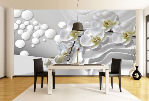 T9216 3D Wallpaper Orchids