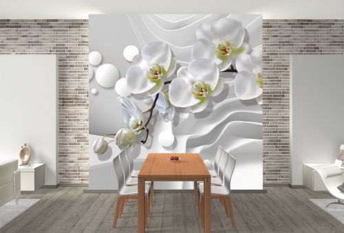 T9216 3D Wallpaper Orchids