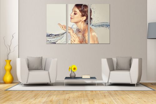 0904 Wall art decoration (set of 3 pieces) Hydration therapy