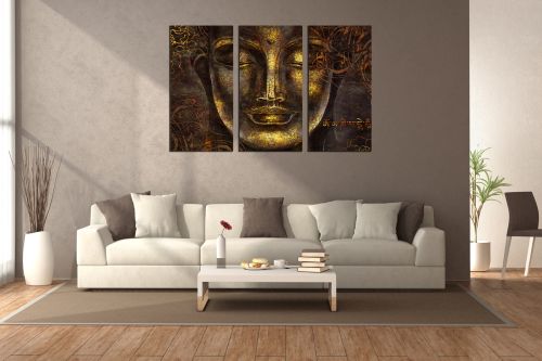 0905 Wall art decoration (set of 3 pieces) Buddha