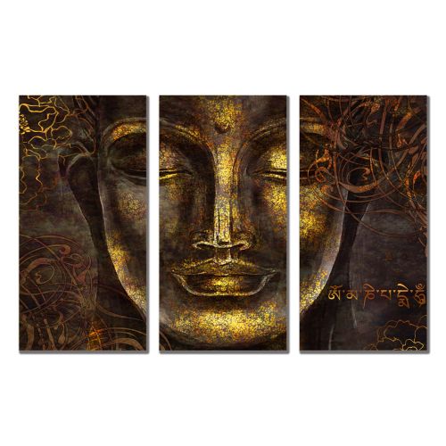 0905 Картина пано от 3 части Буда