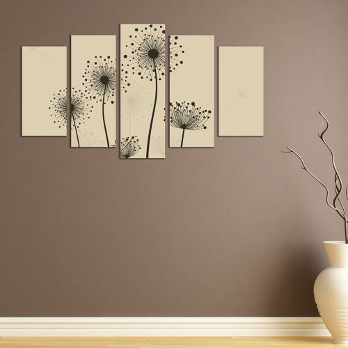 Set 5 parts modern wall art decoration