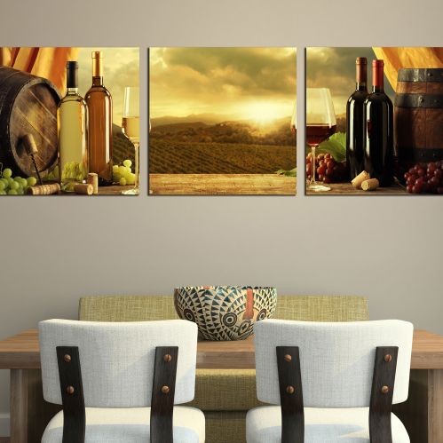 3 parts set wall art decoration for restaurant