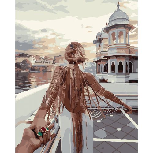 W2297 Paint by numbers set Follow me