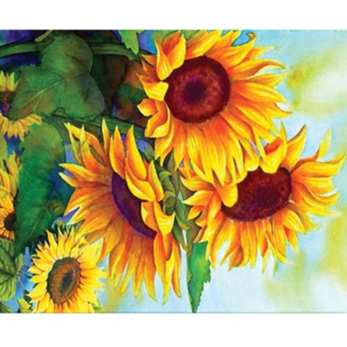  W6909 Paint by numbers set Sunflowers 