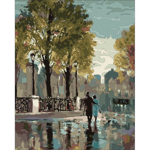 W561 Paint by numbers set Landscapq with couple