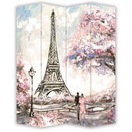 P0415 Decorative Screen Room divider Paris art (3,4,5 or 6 panels)