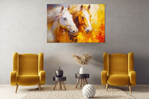 0932 Wall art decoration Horses