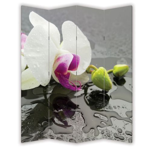 P0439 Decorative Screen Room divider White orchid (3,4,5 or 6 panels)