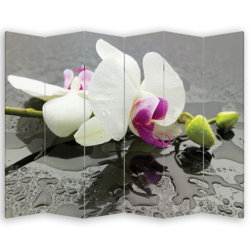 P0439 Decorative Screen Room divider White orchid (3,4,5 or 6 panels)
