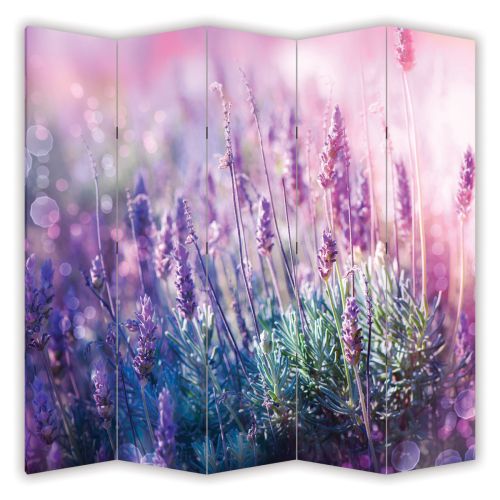 P0443 Decorative Screen Room divider Lavender (3,4,5 or 6 panels)