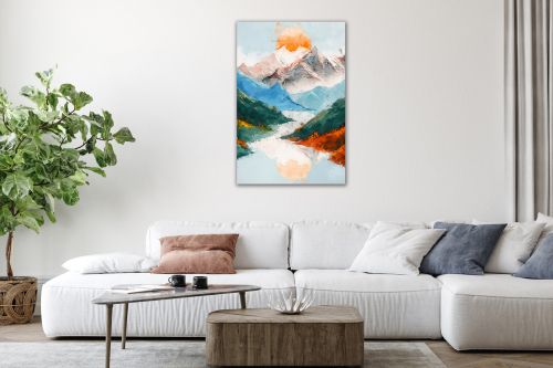 0944 Wall art decoration Colorful landscape