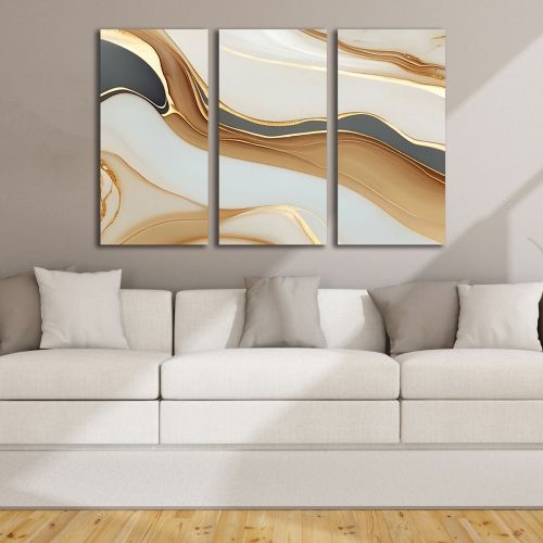 0945 Wall art decoration (set of 3 pieces) Abstraction