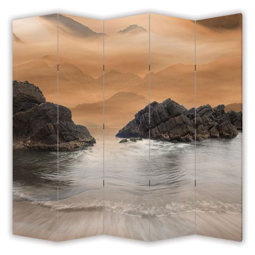 P0448 Decorative Screen Room divider Rocks in the sea (3,4,5 or 6 panels)