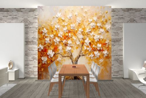 T0929 3D Wallpaper Blooming tree