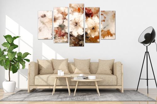 Painting canvas wall art in purple