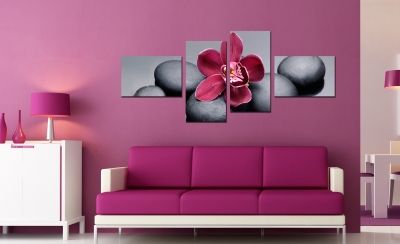 Пано за стена  Лилава орхидея