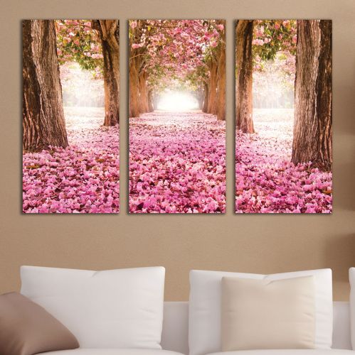 0215 Wall art decoration (set of 3 pieces) Fabulous park